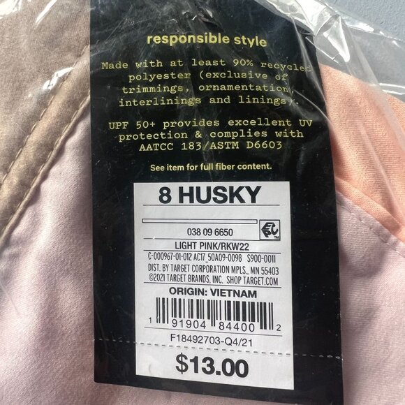 Art Class Boys' Colorblock Swim Trunks - Light Pink 8 Husky - Picture 5 of 5